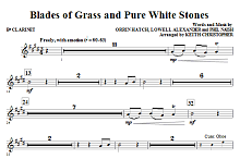 Blades Of Grass And Pure White Stones - Bb Clarinet 