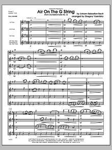 Air On The G String (from Orchestral Suite No. 3) - Full Score 
