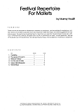 Festival Repertoire For Mallets