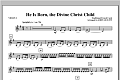 He Is Born, the Divine Christ Child - Violin 2