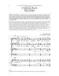 If Only the World (Ubi Caritas)