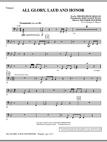 All Glory, Laud And Honor - Timpani 