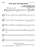 All My Heart This Night Rejoices (arr. John Leavitt) - Violin 1