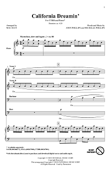 California Dreamin' (arr. Mac Huff) 