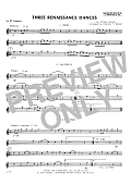 Three Renaissance Dances (From Het Derde Musyk Boexcken - 1st Bb Trumpet