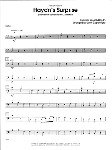 Haydn's Surprise (Theme from Symphony #94, 2nd Mvt.) - Cello 