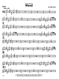 Word - Drum Set