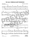 To All Things Left Behind - Percussion 1