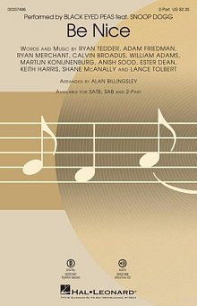 Be Nice (feat. Snoop Dogg) (arr. Alan Billingsley) 