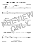 Three Concert Fanfares - Bb Tenor Saxophone