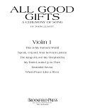 All Good Gifts - Violin 1