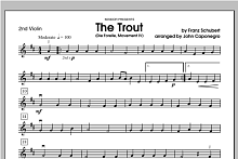 Trout, The (Die Forelle, Movement IV) - Violin 2 