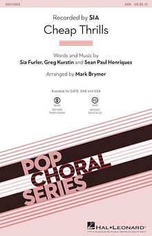 Cheap Thrills (feat. Sean Paul) (Arr. Mark Brymer) 