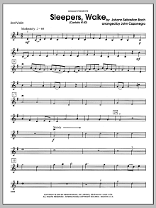 Sleepers, Wake (Cantata #140) - 2nd Violin 