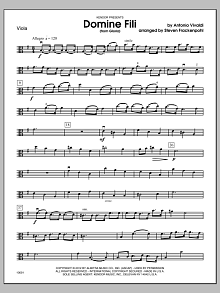 Domine Fili (from Gloria) - Viola 
