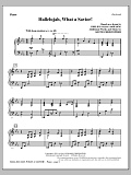 Hallelujah, What A Savior! - Piano