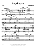 Lagrimosa - Piano