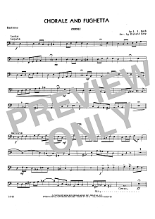 Chorale And Fughetta - Baritone B.C. 