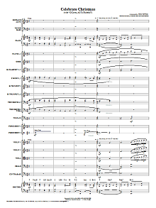 Celebrate Christmas (with O Come, All Ye Faithful) - Full Score 