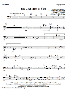 The Greatness Of You - Trombone 3 