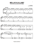 Twilight Easy Piano Solo Pack featuring Bella's Lullaby