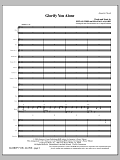 Glorify You Alone - Full Score