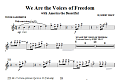 We Are The Voices Of Freedom - Tenor Sax