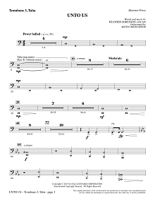 Unto Us - Trombone 3/Tuba 