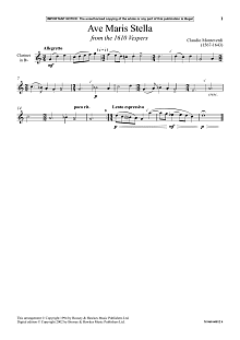 Ave Maris Stella (from The 1610 Vespers) 