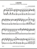 A Rose (Chorale Prelude on "Behold, a Rose Is Blooming") - Piano