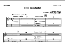 He Is Wonderful - Percussion 