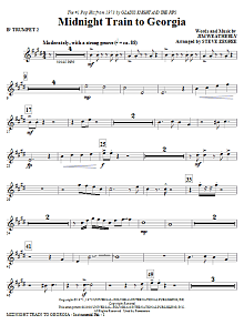 Midnight Train To Georgia - Bb Trumpet 2 