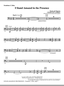 I Stand Amazed In The Presence - Trombone 3/Tuba 
