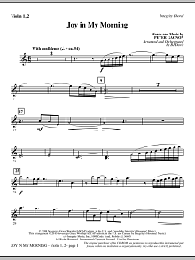 Joy In My Morning - Violin 1, 2 