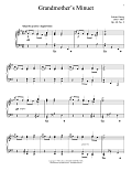 Grandmother's Minuet, Op. 68, No. 2