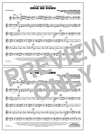 Drag Me Down - Bb Tenor Sax 