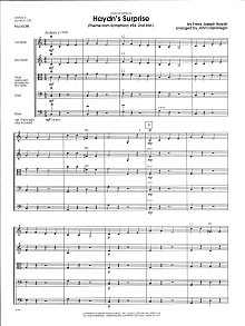 Haydn's Surprise (Theme from Symphony #94, 2nd Mvt.) - Full Score 