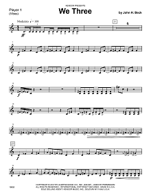 We Three - Percussion 1 