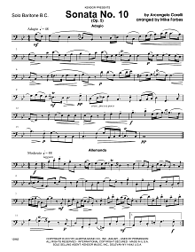 Sonata No. 10 (Op. 5) - Baritone B.C. 