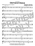 Old French Dance - Opt. Bass Clarinet