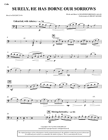 Surely, He Has Borne Our Sorrows - Cello 