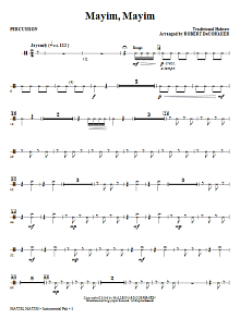 Mayim, Mayim - Percussion 