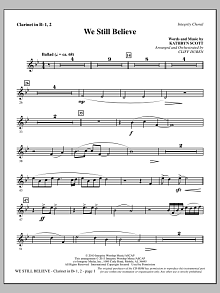 We Still Believe - Clarinet 1 & 2 