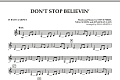 Don't Stop Believin' - Bb Bass Clarinet
