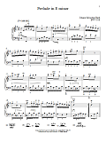 Prelude In E Minor, BMV 938