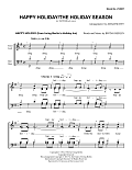 Happy Holiday/The Holiday Season (arr. Adam Scott)