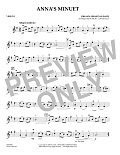 Anna's Minuet - Violin 1