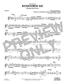 Remember Me (from Coco) (arr. James Kazik) - Violin 1 