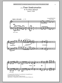 Four Anniversaries, II. For Johnny Mehegan, June 6, 1920 