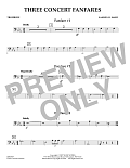 Three Concert Fanfares - Trombone